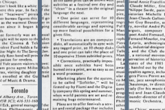 Presentation of Softitler's innovative system on the front page of "Variety". 25 December 1985. (cont. + zoomed)