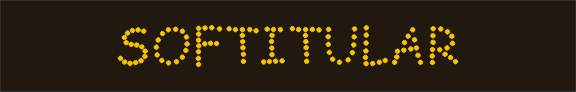 Animación de letrero LED de Softitular. Este banner estaba en la antigua página web de Softitular.